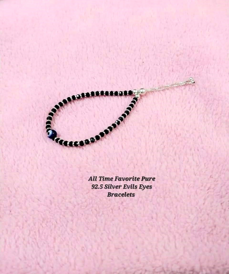 92.5 silver evils eye bracelet