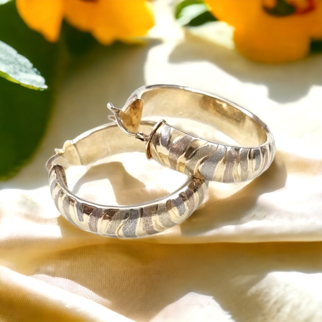 silver golden earings | Allure Trinkets