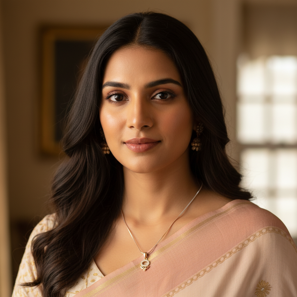 Hallmarked Pure 92.5 Silver Aria Rose Gold AD Apple Pendant Chain