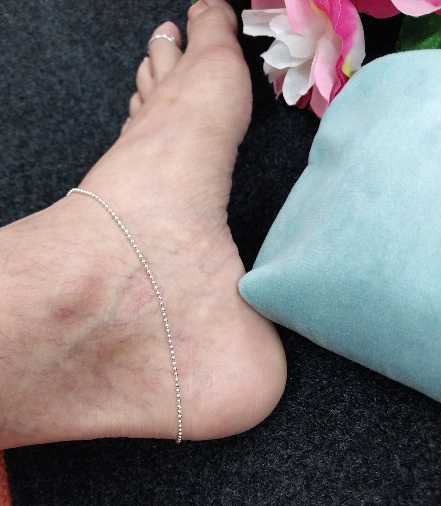 92.5 silver anklet for women | Allure Trinkets