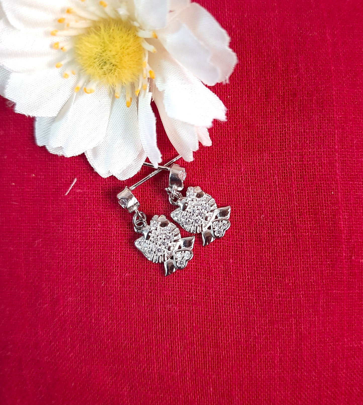 92.5 silver zircon earings | Allure Trinkets