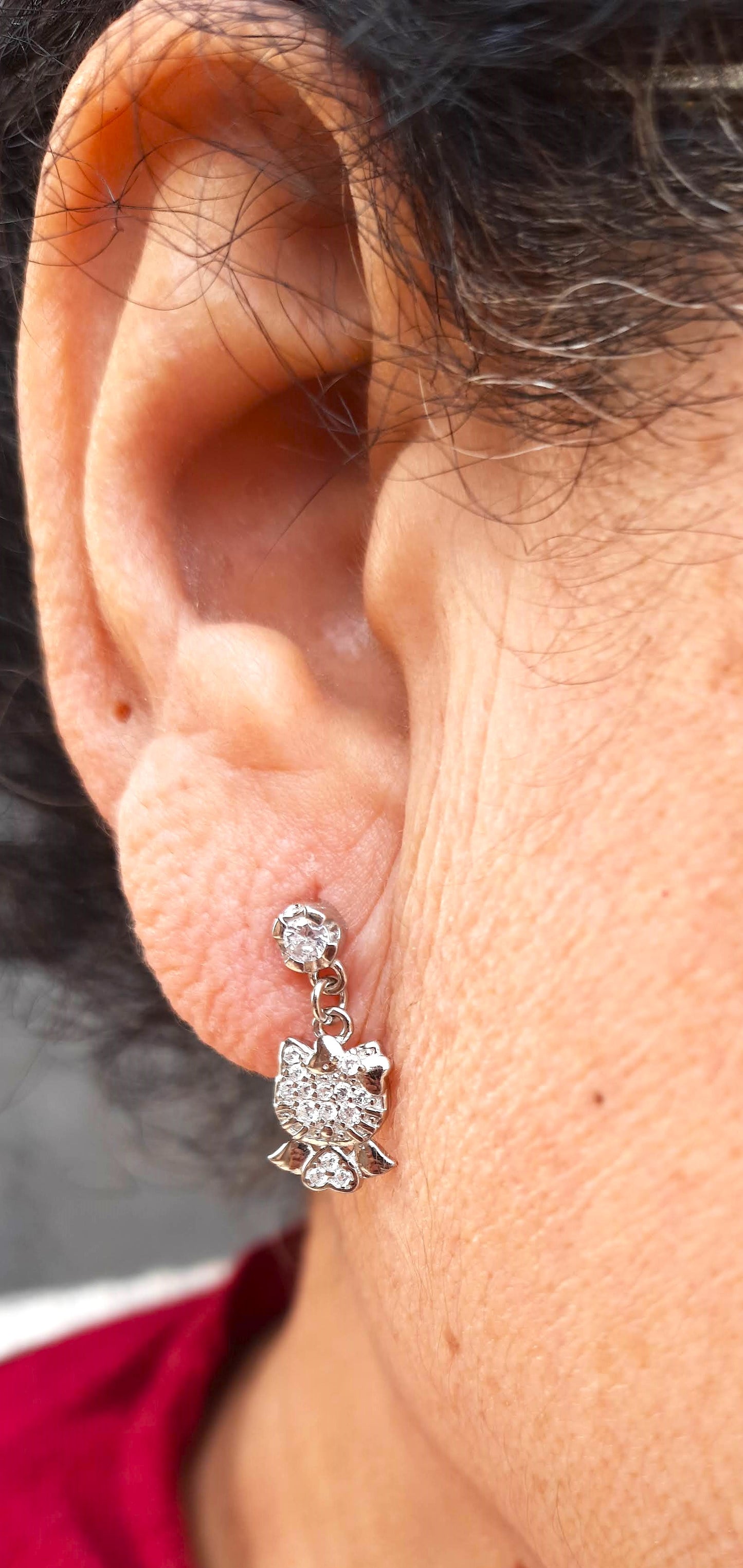92.5 silver zircon earings | Allure Trinkets