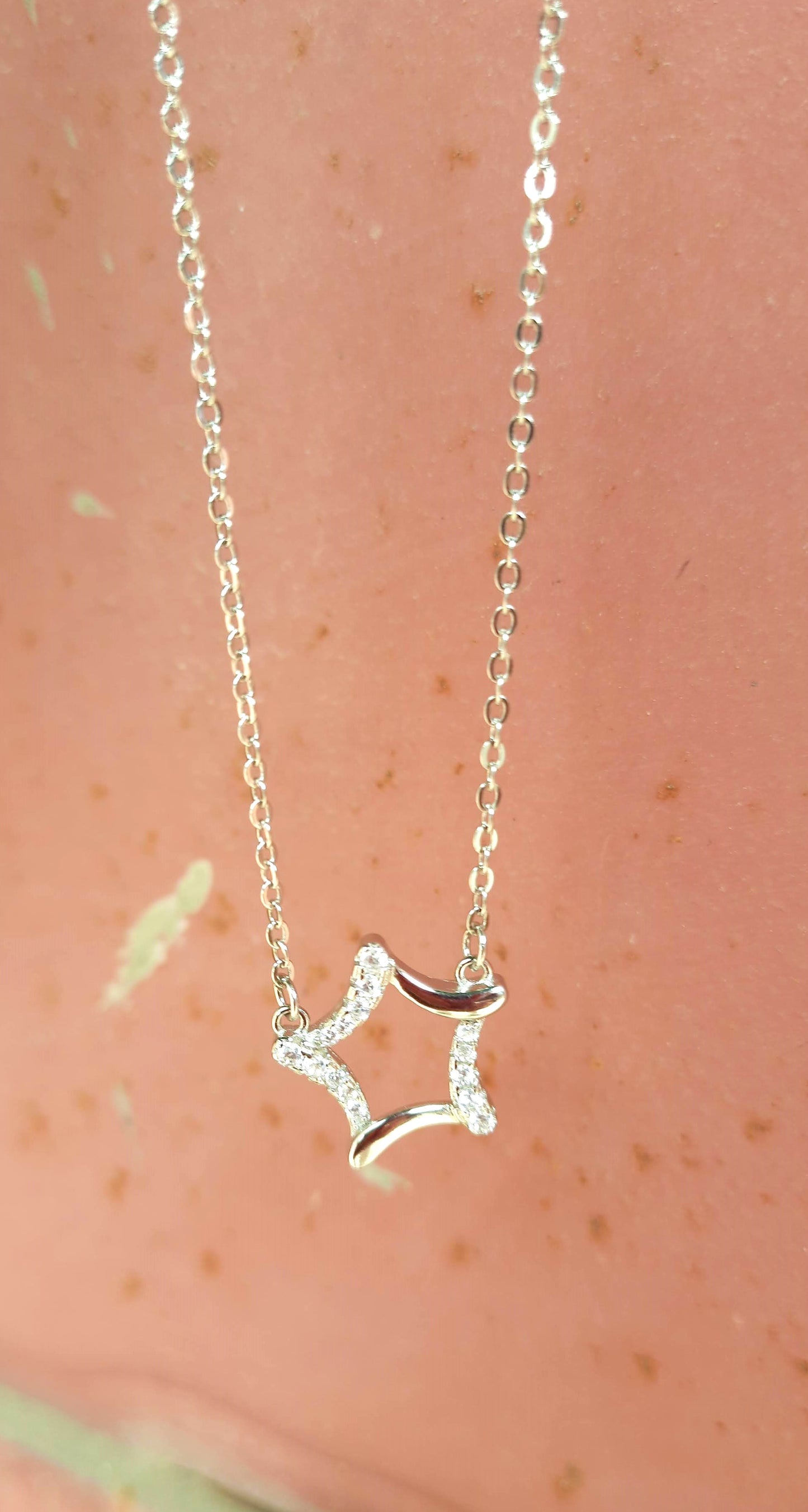 92.5 silver allure star pendant chain