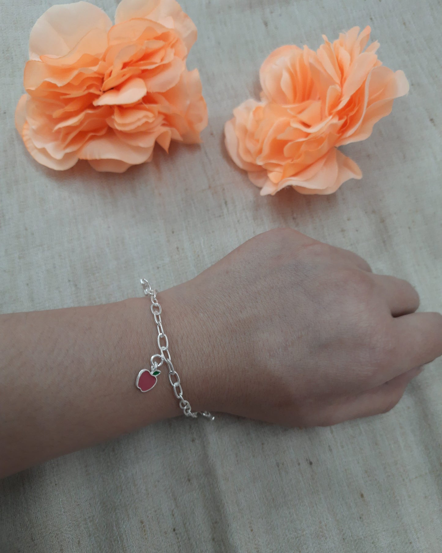 92.5 silver allure star chain bracelet
