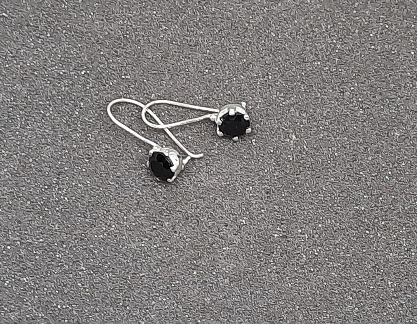 92.5 silver black hoops