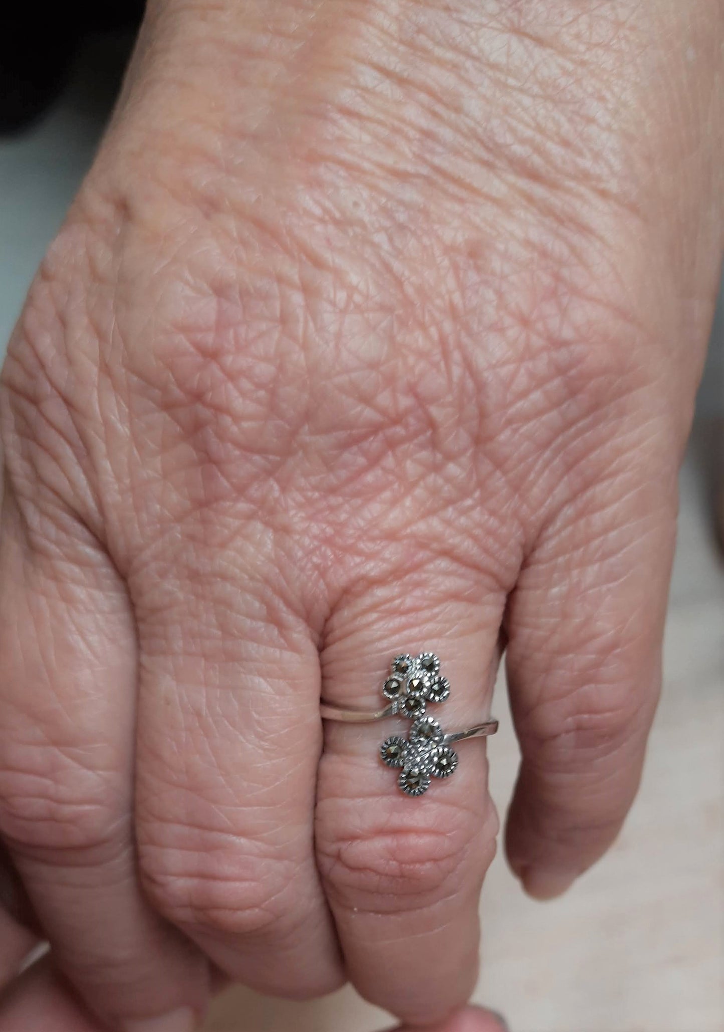 92.5 silver floral marca rings | Allure Trinkets