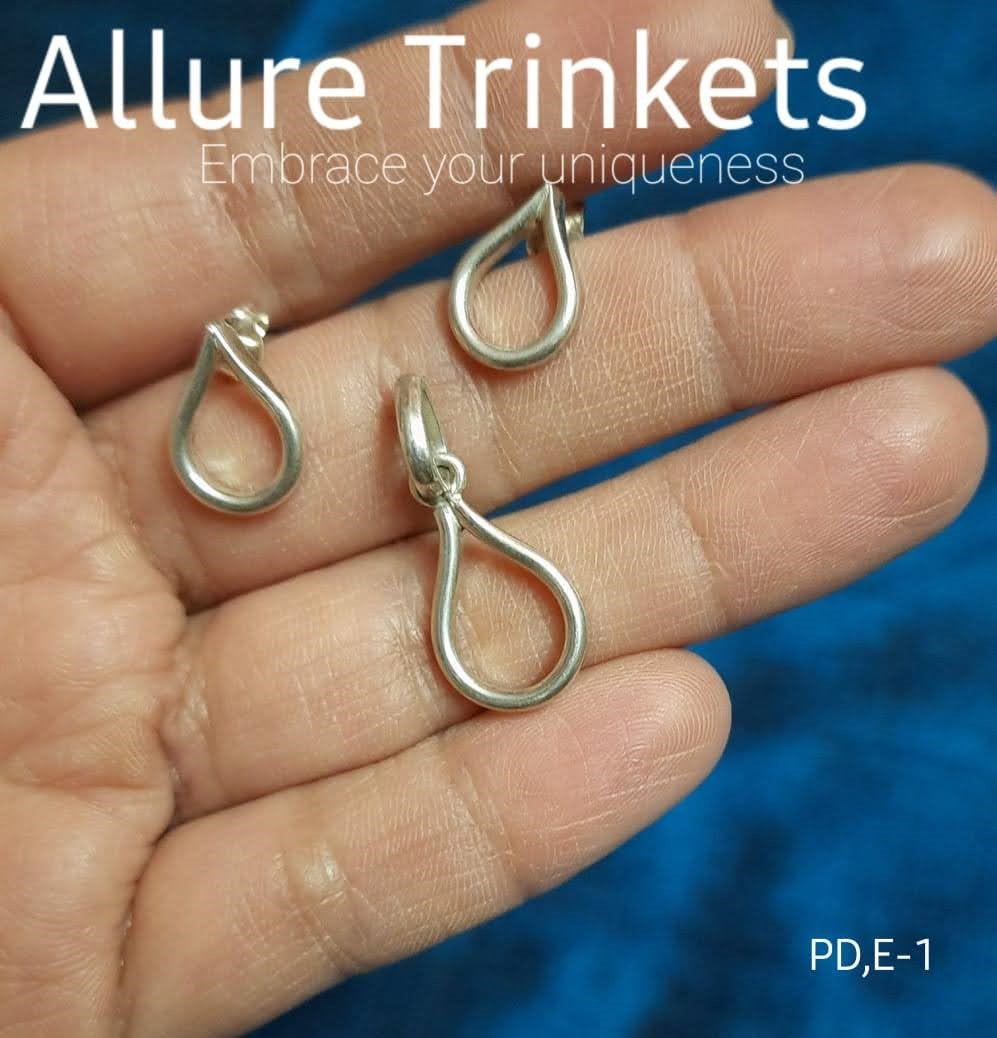 92.5 silver allure drop pendant set | Allure Trinkets