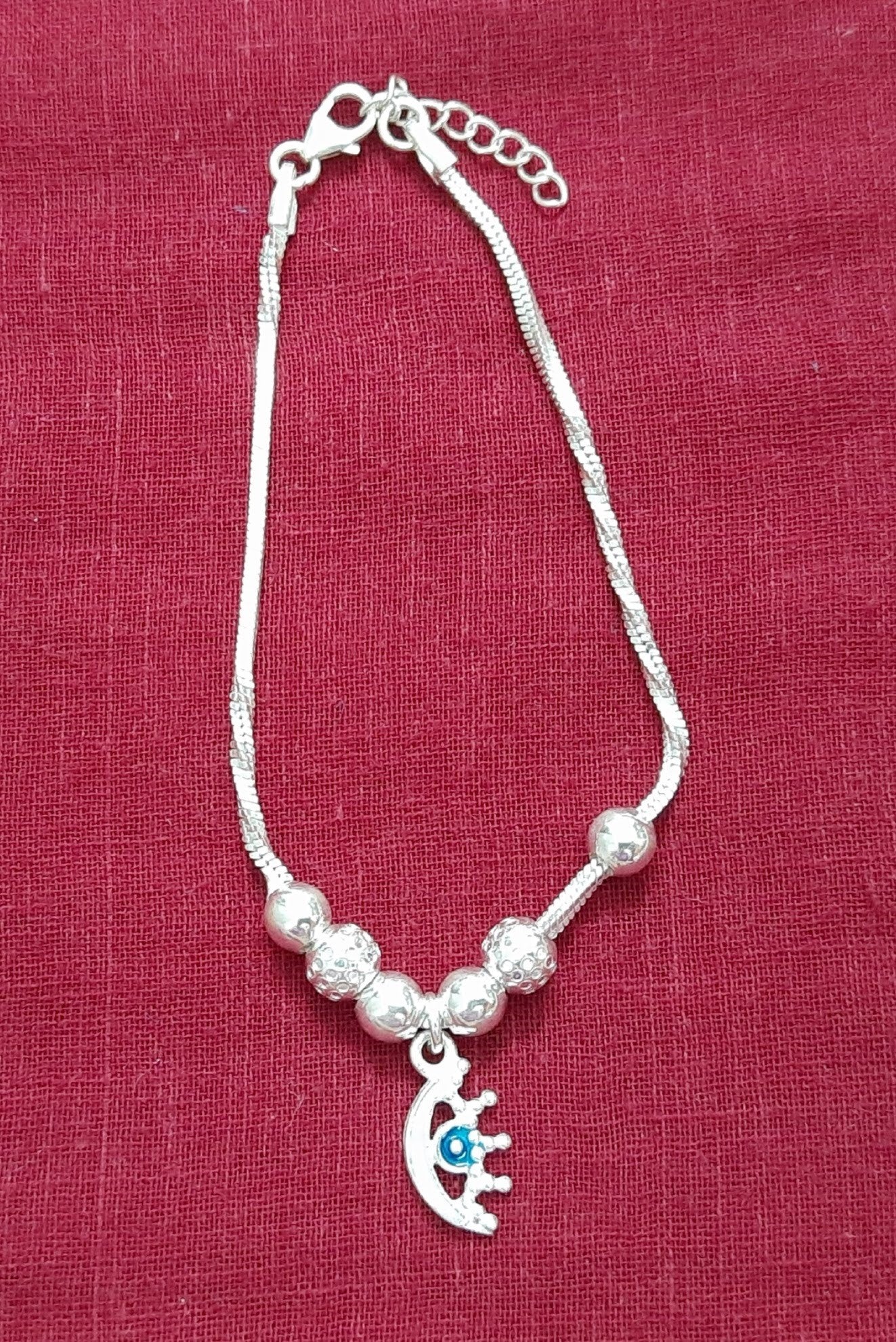 92.5 silver evil eye Bracelet