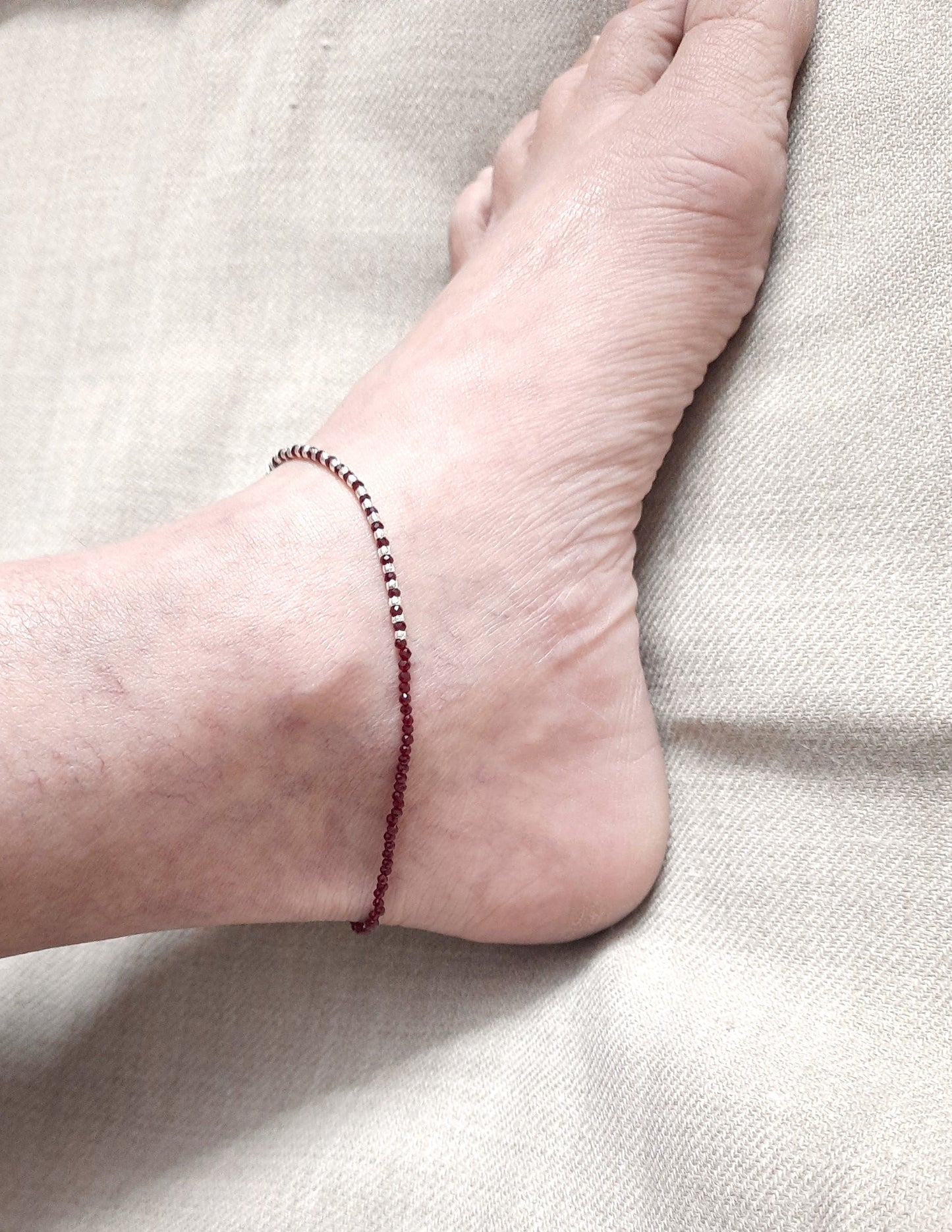 silver evil eyes anklet for women | Allure Trinkets