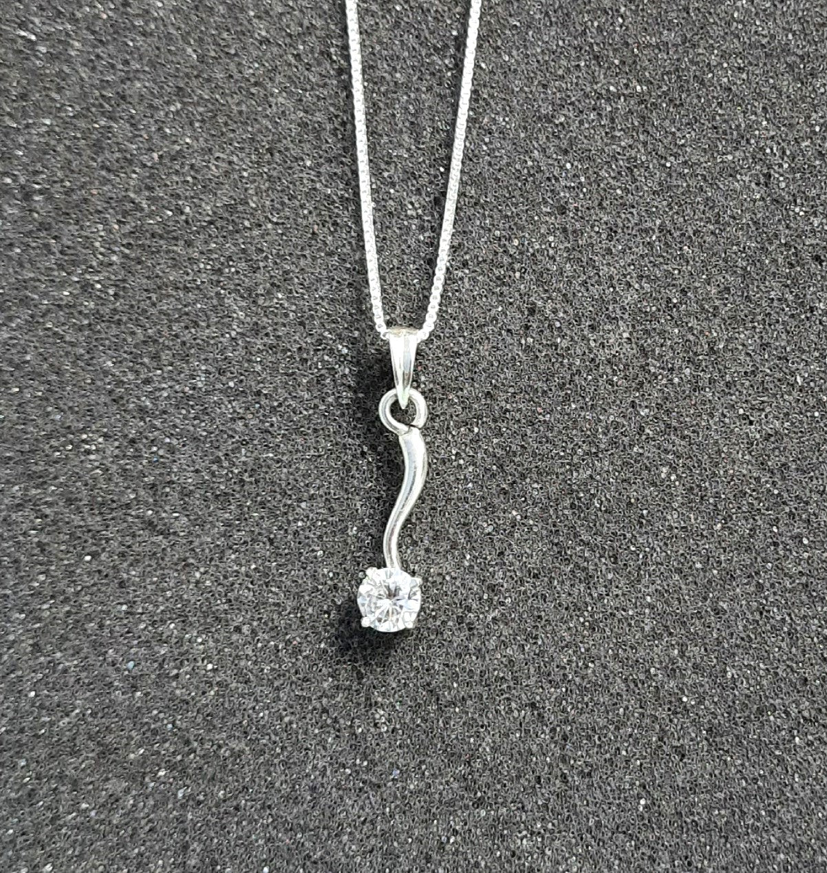 92.5 silver zircon pendant chain | Allure Trinkets