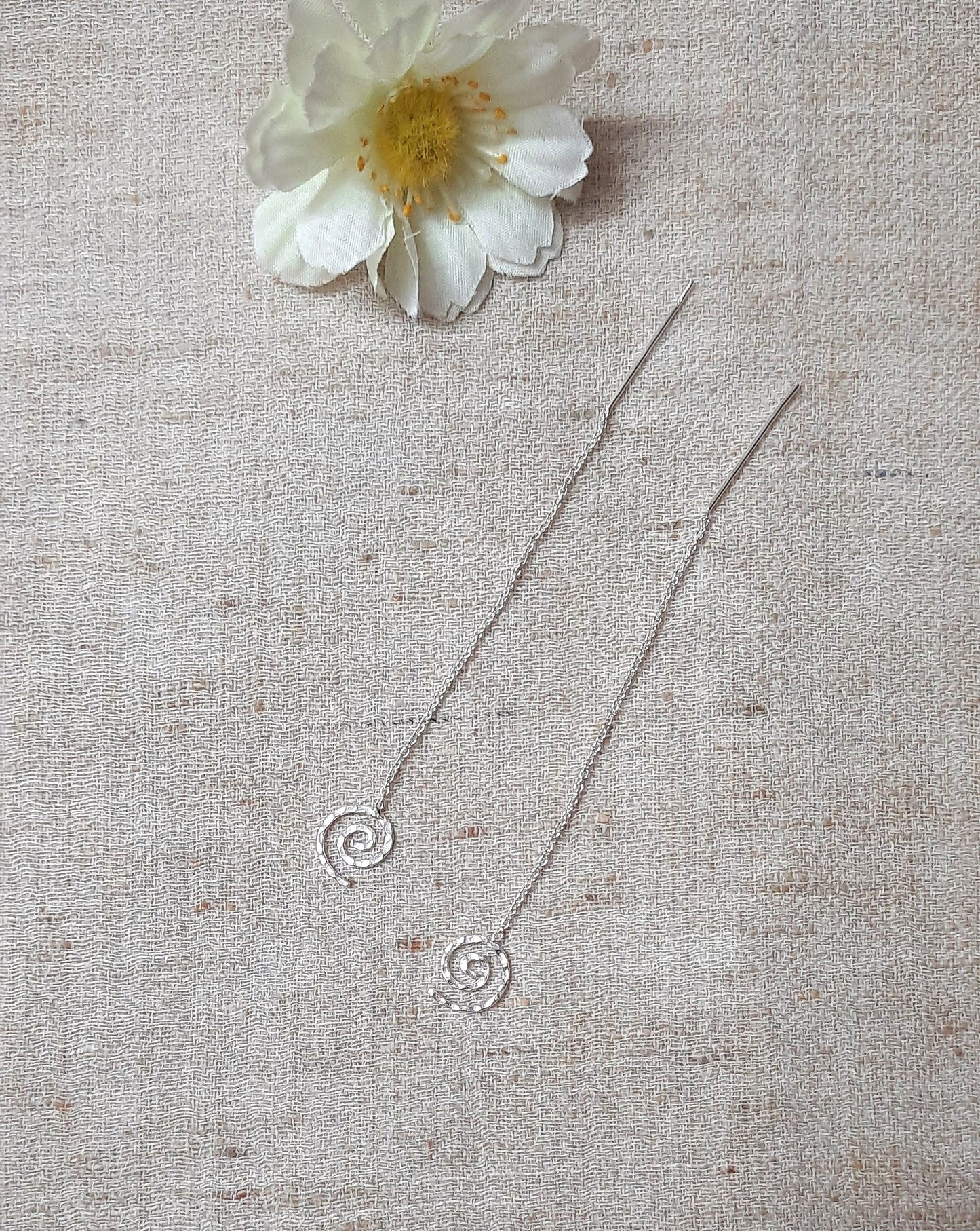 92.5 silver round sui dhaga earings | Allure Trinkets