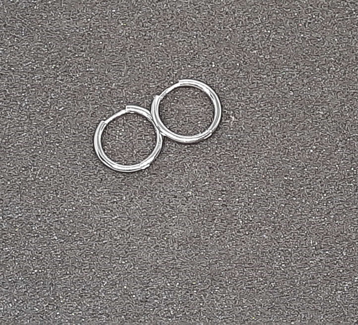 Hallmarked 92.5 Pure Silver SriDevi Italian Plain Hoops