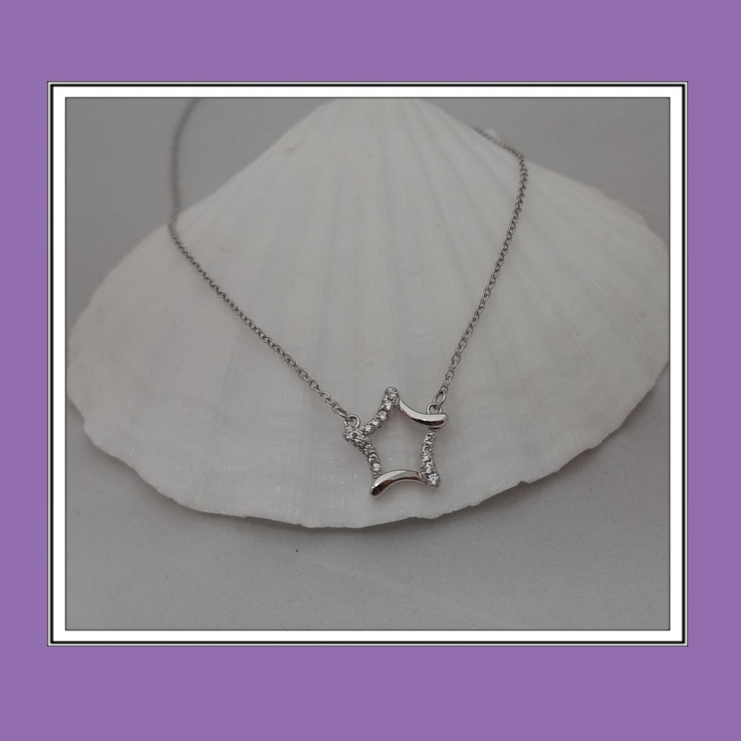 92.5 silver allure star pendant chain