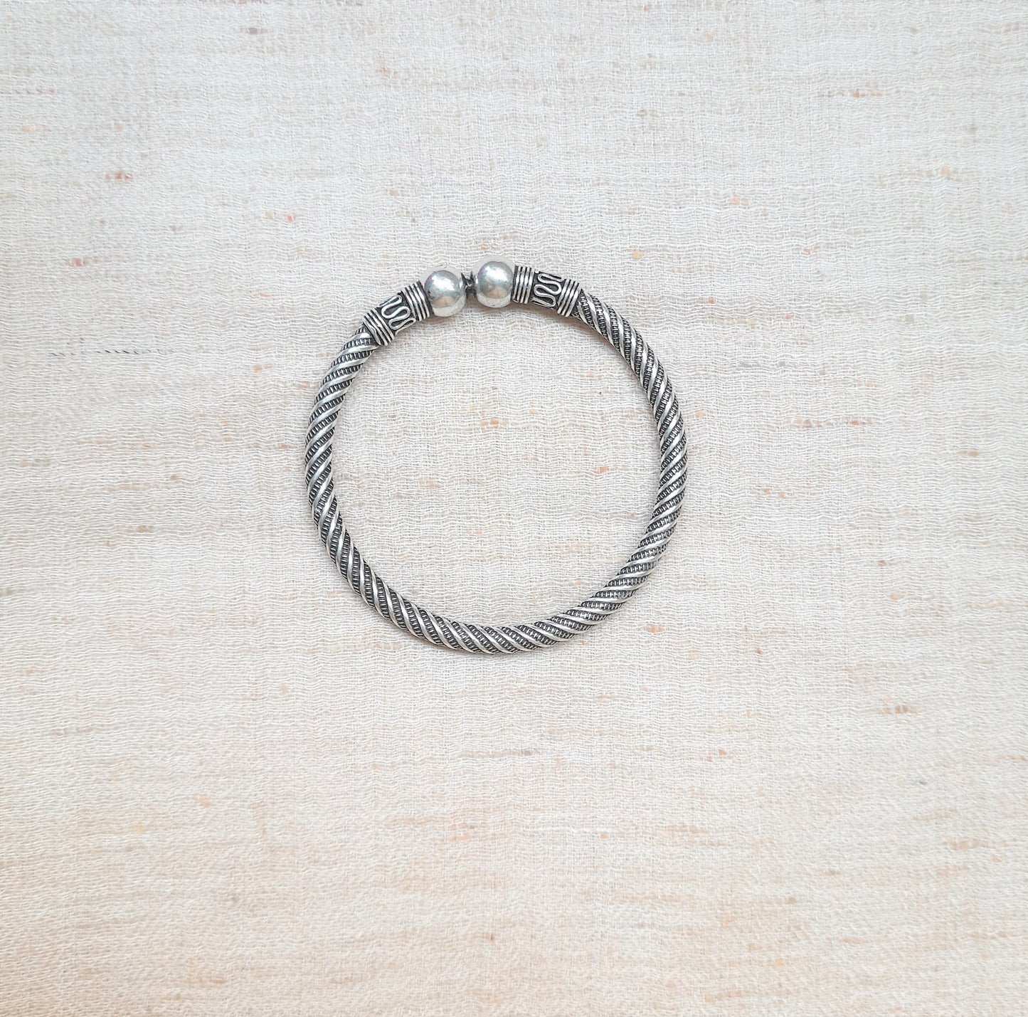 Hallmarked 92.5 Pure Silver Tapasya Kara