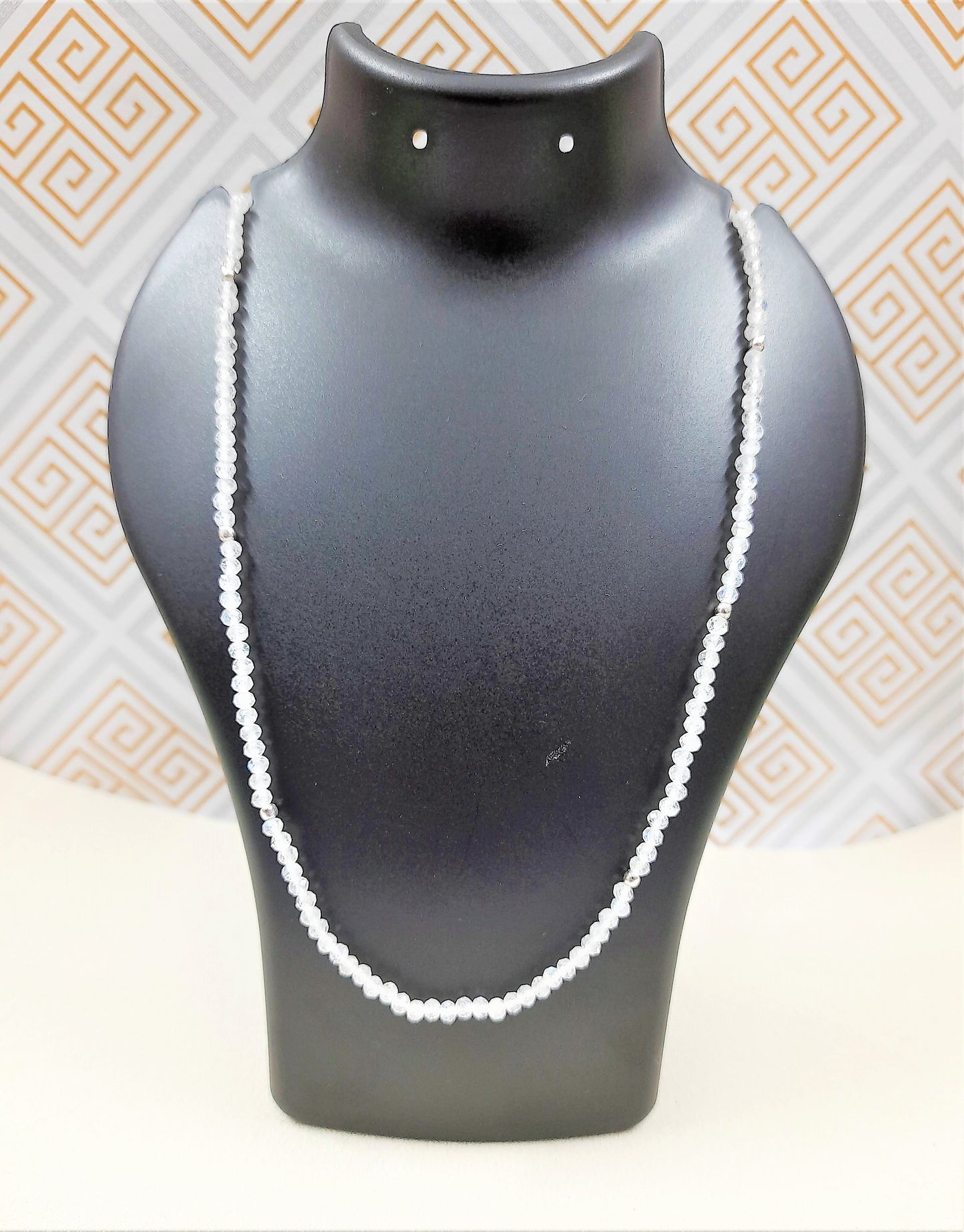 Hallmarked 92.5 Pure Silver Roma White Rainbow Neckpiece