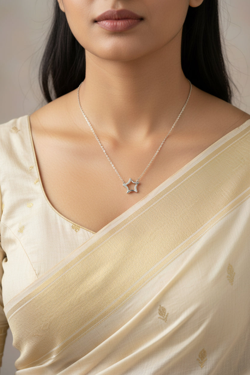 Allure Eesha  Star Pendant Chain