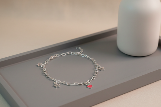 92.5  Sterling Silver Star Bracelet | Allure Trinkets