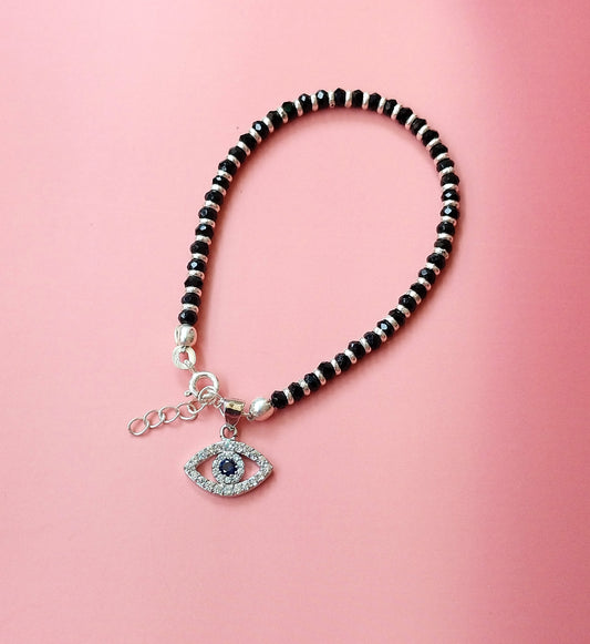 92.5 silver evils eye bracelet