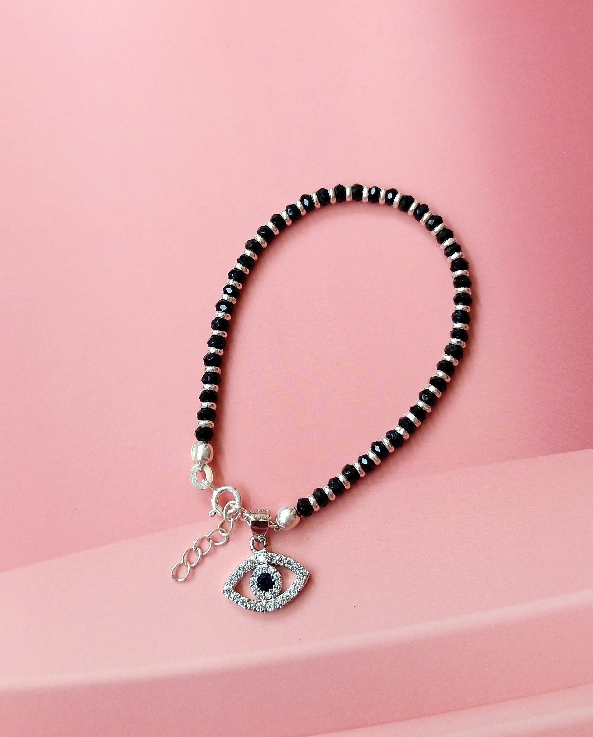 92.5 Silver Evils eye Bracelet