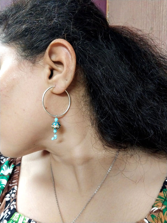 92.5 silver blue balis | Allure Trinkets