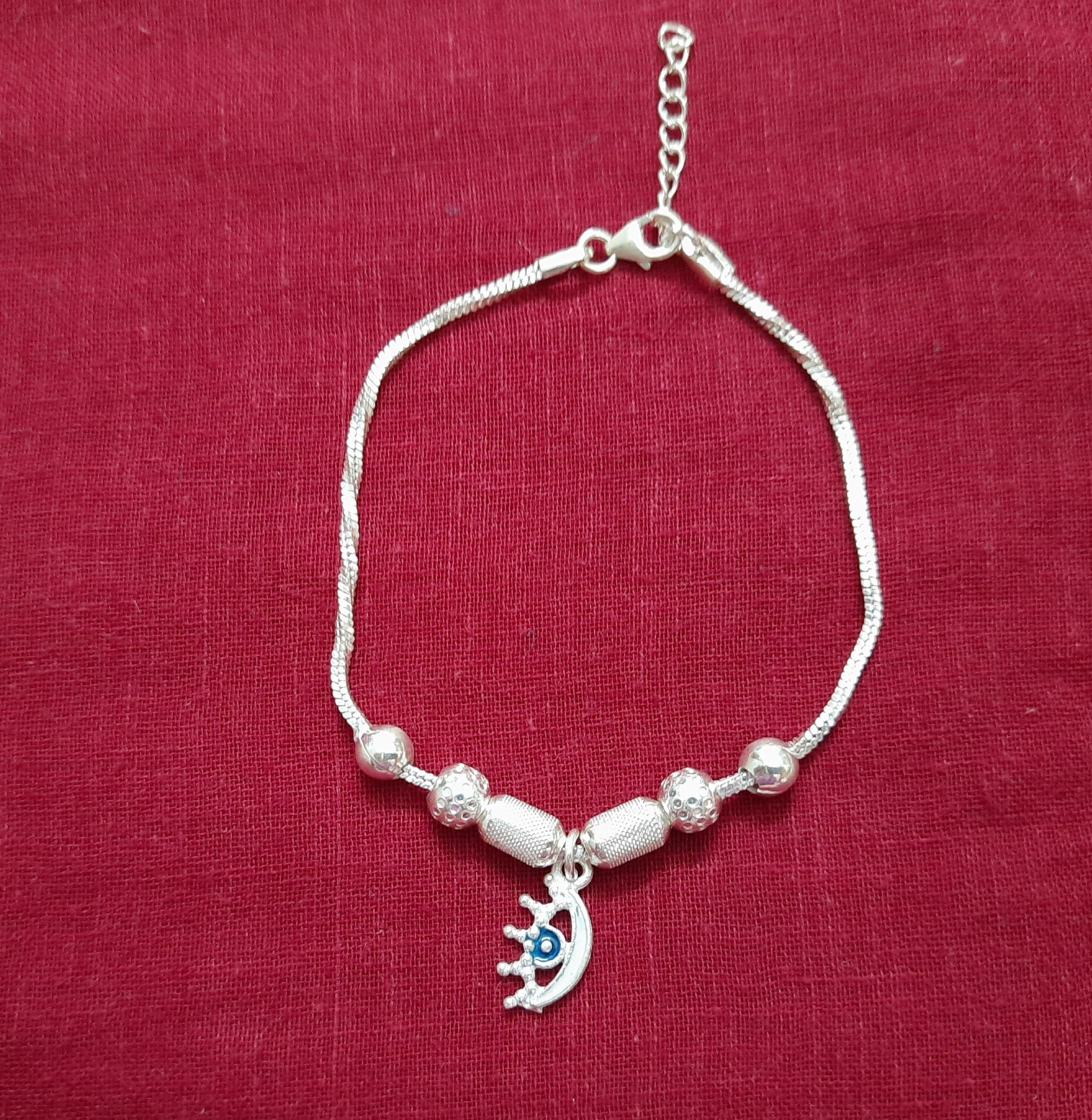 92.5 Silver Evils Eye Bracelet