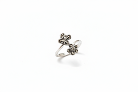 92.5 Sterling silver Floral Ring | Allure Trinkets