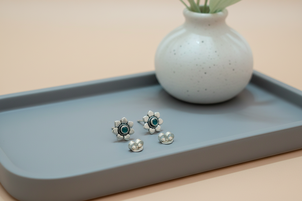 92.5  Sterling Silver Star earrings| Allure Trinkets