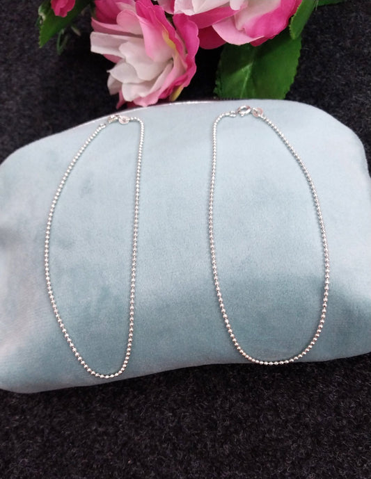 92.5 silver anklet for women | Allure Trinkets