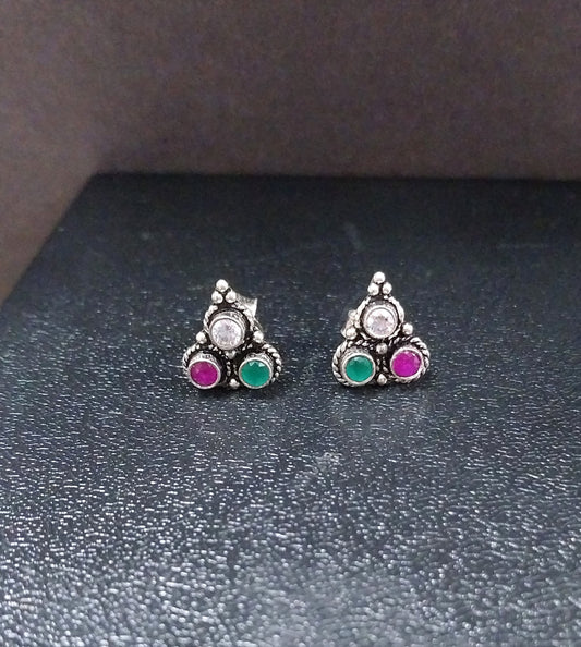 92.5 silver triangle earings