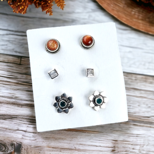 92.5 silver earrings