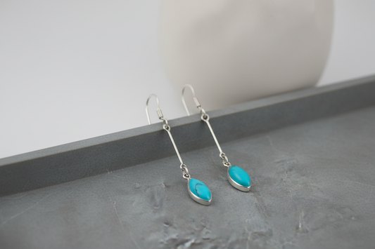 92.5 sterling turquoise Earings | Allure Trinkets