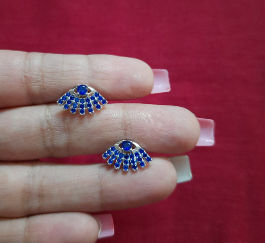 92.5 silver evils eye earings | Allure Trinkets