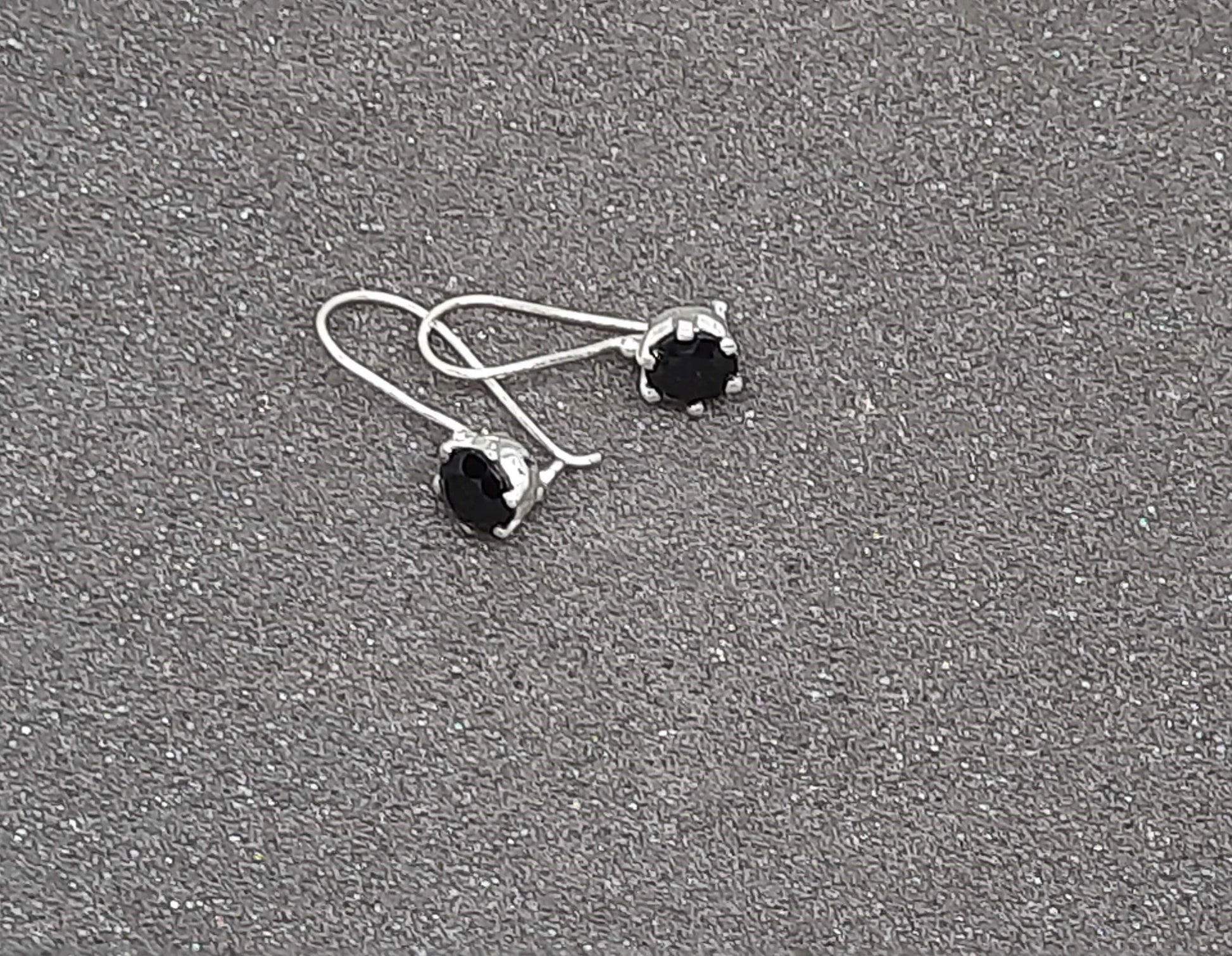 92.5 silver black hoops