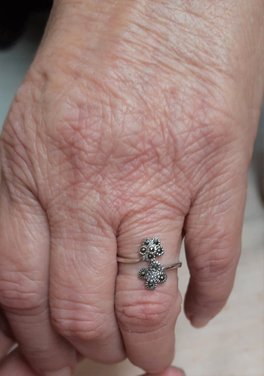92.5 silver floral marca rings | Allure Trinkets 