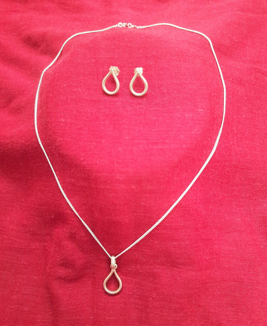 92.5 silver allure drop pendant set | Allure Trinkets