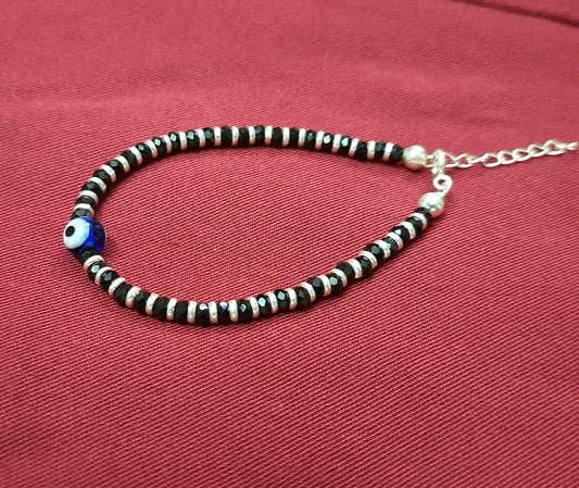 92.5 silver evil eyes bracelet