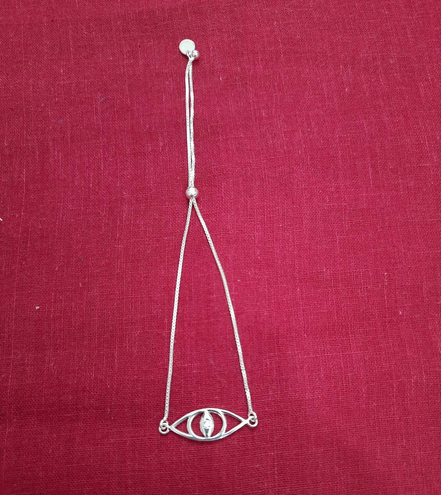 92.5 Silver Evil Eye Bracelet | Allure Trinkets