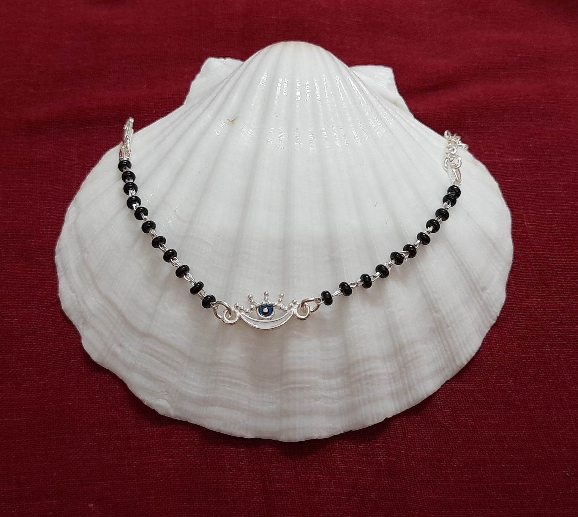 92.5 silver evils eyes bracelet