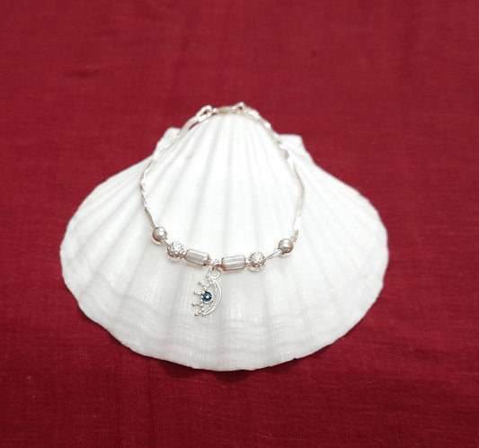 92.5 silver evil eyes bracelet