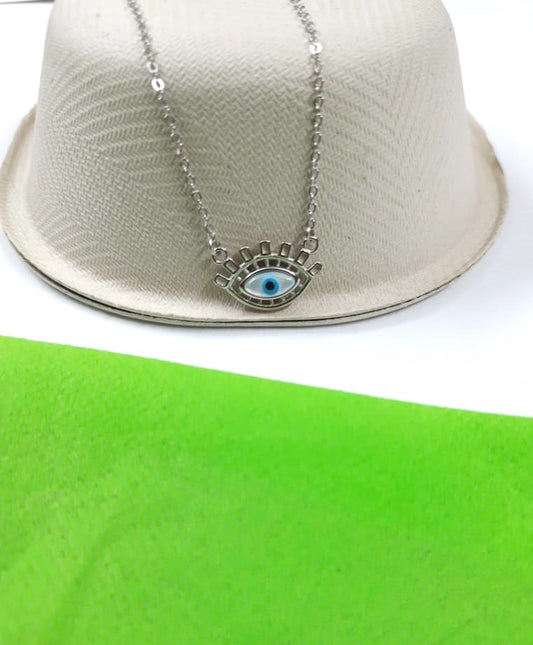 92.5 pure silver evils eye pendant chain | Allure Trinkets