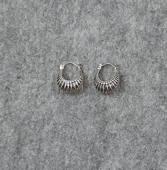 92.5 silver oxidized Bali/Hoops | Allure Trinkets