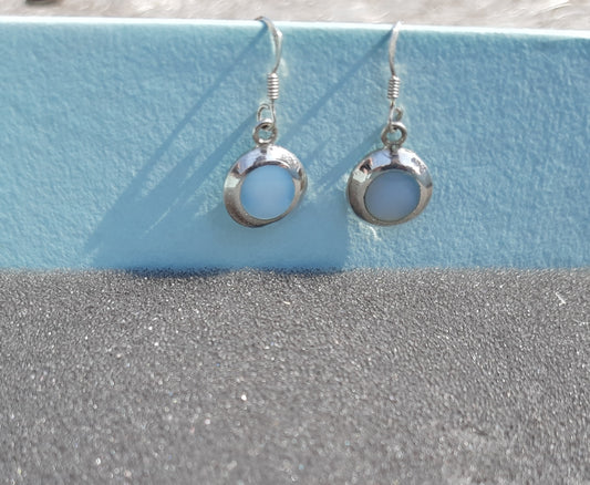 sterling silver MOP danglers | Allure Trinkets