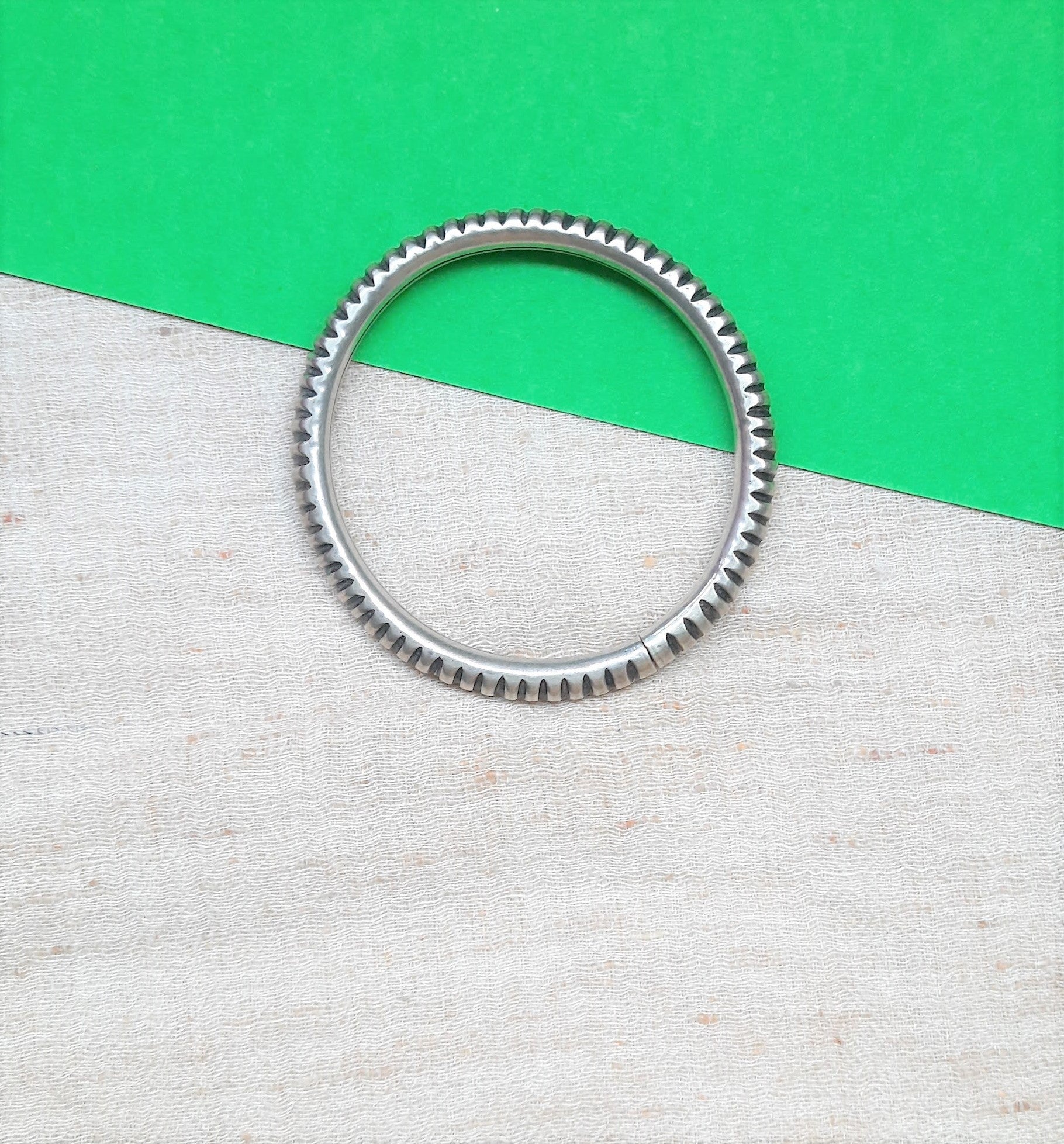 92.5 silver oxidized kada | Allure Trinkets
