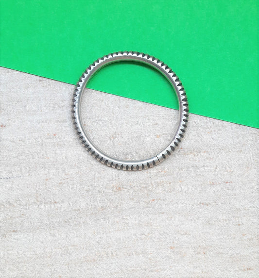 92.5 silver oxidized kada | Allure Trinkets