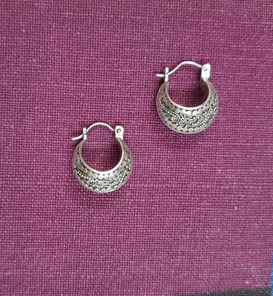 92.5 silver oxidized bali | Allure Trinkets
