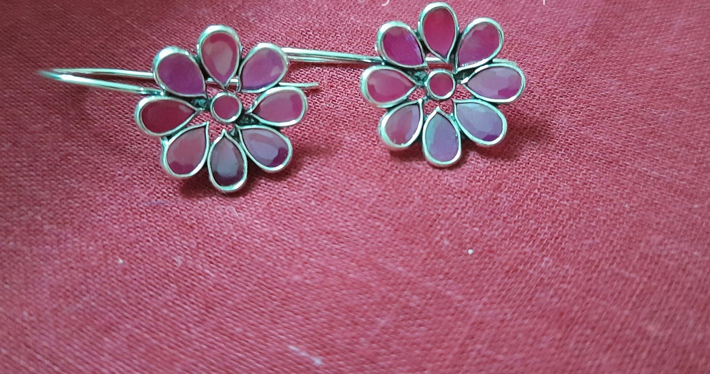 92.5 silver polki earring online | Allure Trinkets