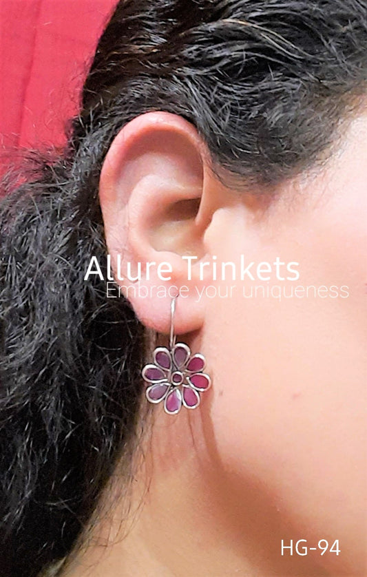 92.5 silver polki earrings online | Allure Trinkets