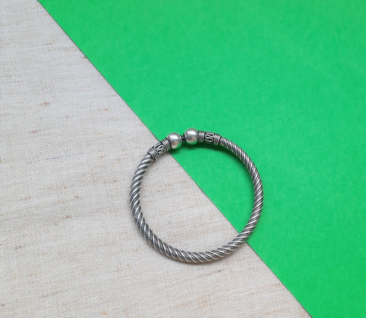 Hallmarked 92.5 Pure Silver Tapasya Kara