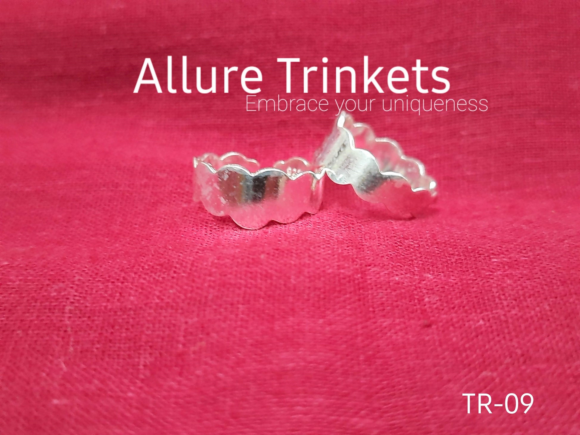 92.5 silver wavy toe rings